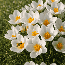 Крокус Ботанический Speciosus Alba