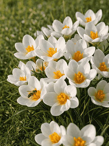 Крокус Ботанический Speciosus Alba