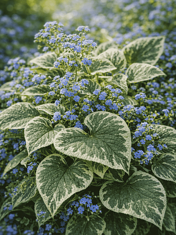 Бруннера крупнолистная Variegata
