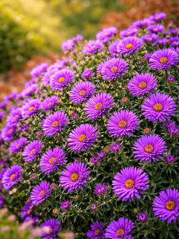 Астра новоанглийская Purple Dome