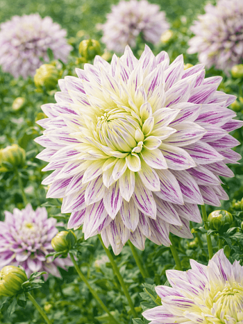 Георгина Akita's Striped