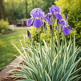 Ирис бледный Albo Variegata