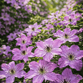 Клематис гибридный Morning Sky