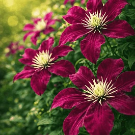 Клематис гибридный Niobe