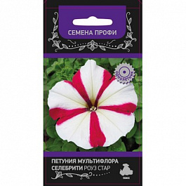 Петуния мультифлора Селебрити Роуз Стар