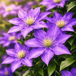 Клематис гибридный Daniel Deronda