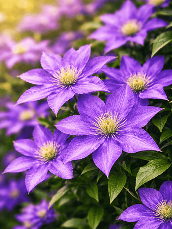 Клематис гибридный Daniel Deronda